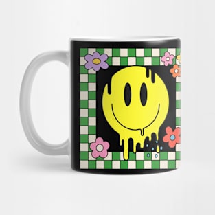 80s Melting Yellow Smile Funny Smiling Melted Dripping Face Cute Mug